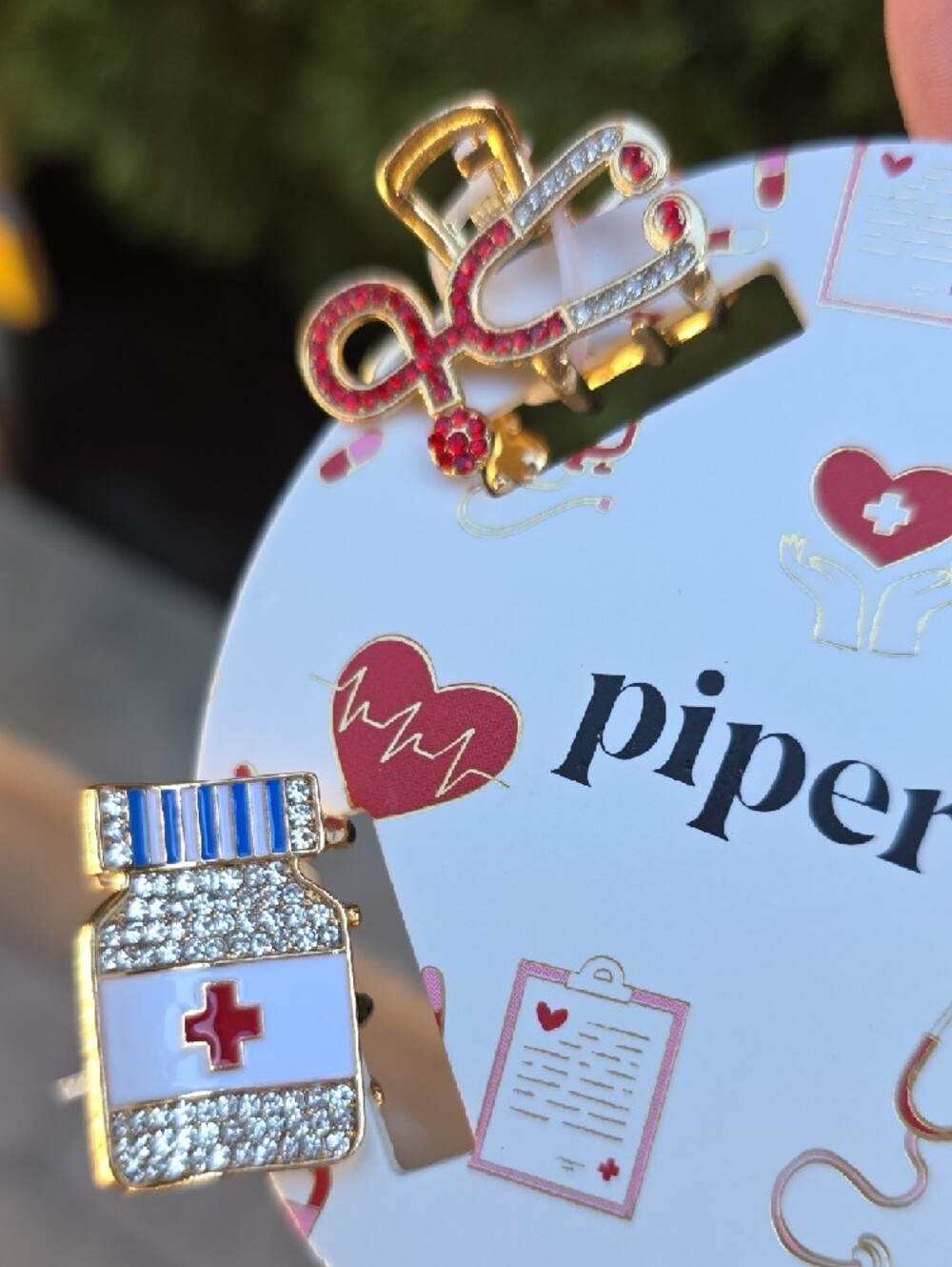 Piper K Medical Hair Clip Set - Picture 2 of 3